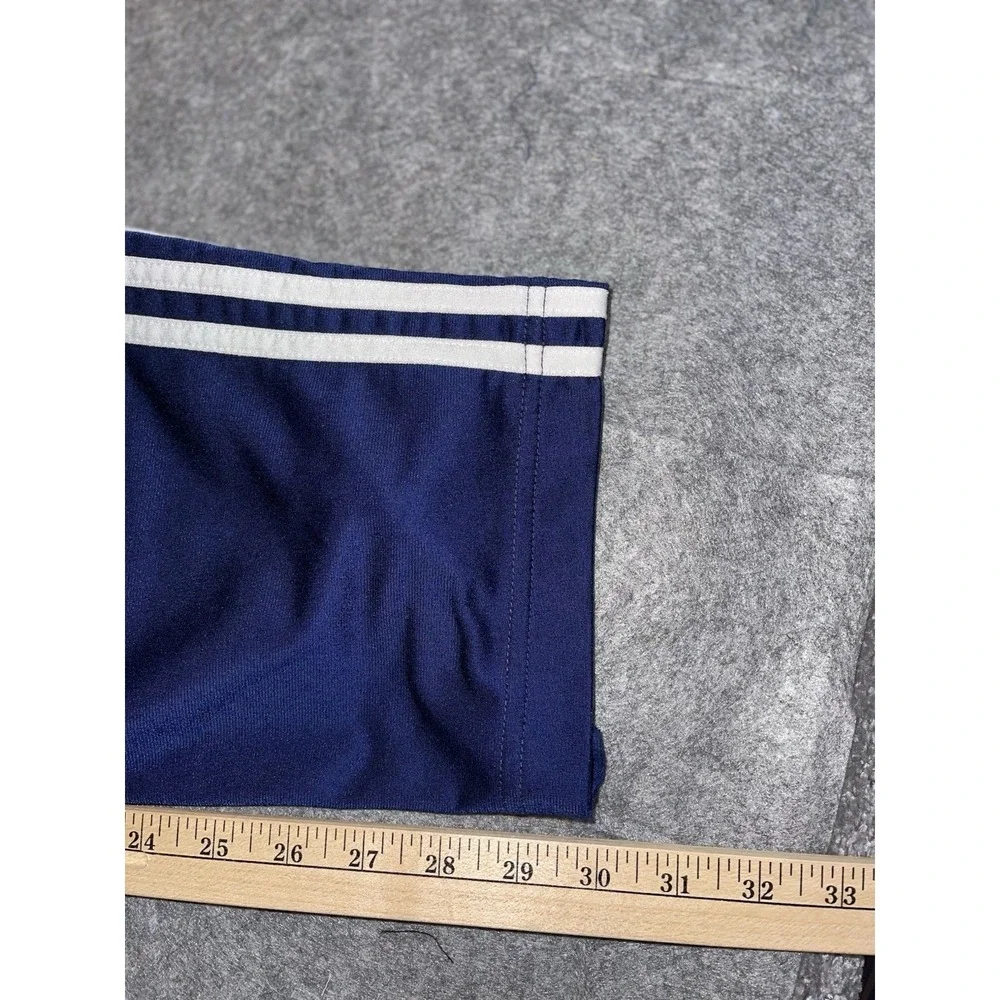 VTG Adidas Snap Tearaway Track Pants Navy Blue Breakaway Mens XL